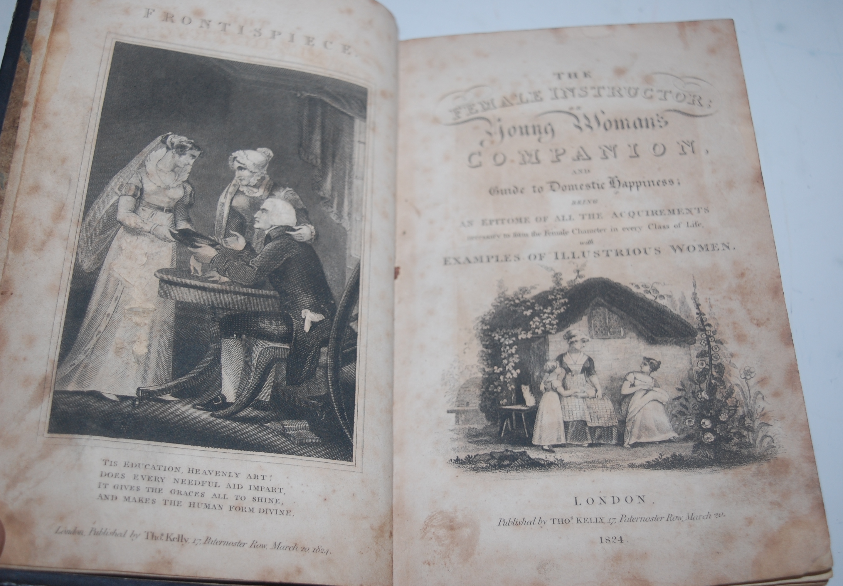 The Female Instructor, or a Young Woman's Guide to Domestic Happiness, London 1824, - Image 2 of 3