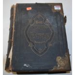 A Victorian leather bound family Bible