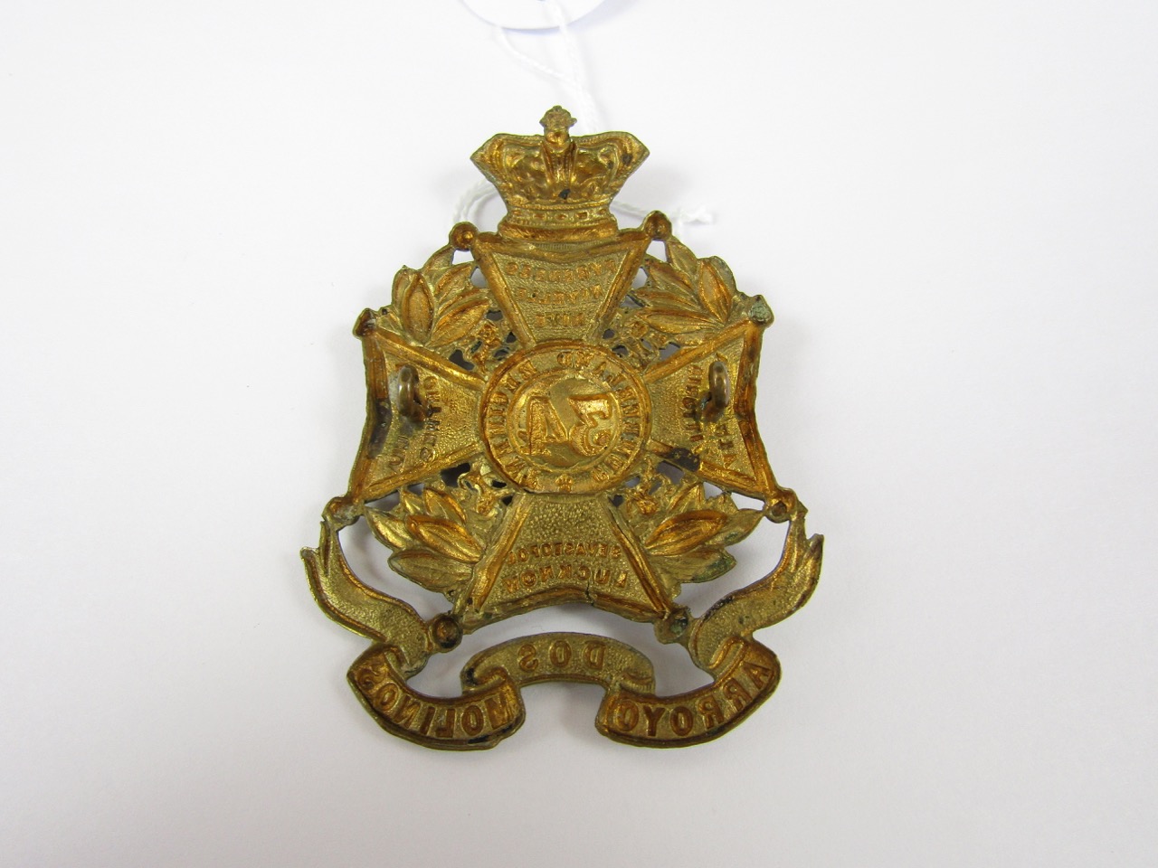 A 34th of Foot second pattern glengarry badge - Image 2 of 2