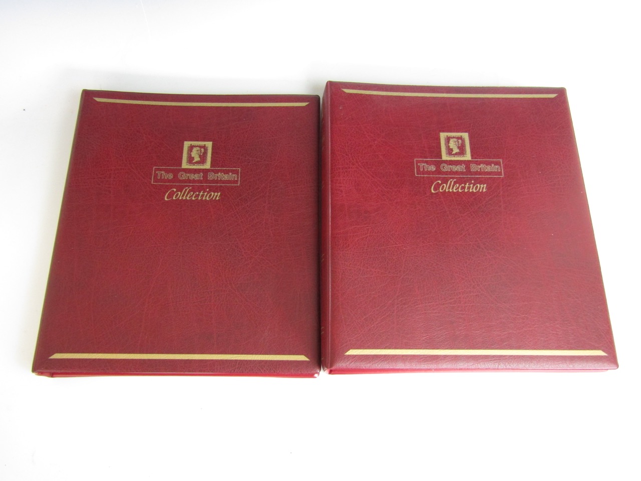 GB stamps, contained within two maroon The Great Britain Collection binders, including British - Image 3 of 3