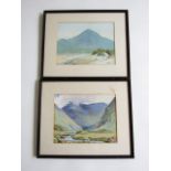 Anne Primrose Jury RUA (1907-1995) A pair of bright and breezy Irish landscape views, with low