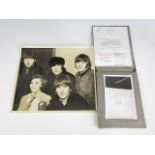 [The Beatles] An album of original unseen photographs and ephemera taken at a press conference