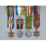9 various Second World War British campaign medals