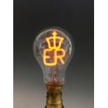 A 1953 Coronation souvenir light bulb