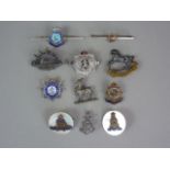 12 various sweetheart brooches