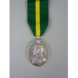 A George V Territorial Force Efficiency Medal to 790091 Dvr A E ROE, RFA