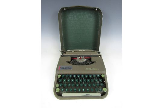 A vintage Smith Corona portable typewriter