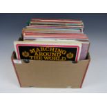 A quantity of marching band LP's etc.