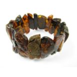 A contemporary copal amber style bracelet