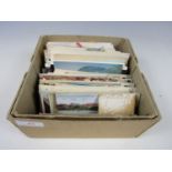 A quantity of vintage postcards