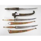 A group of African knives