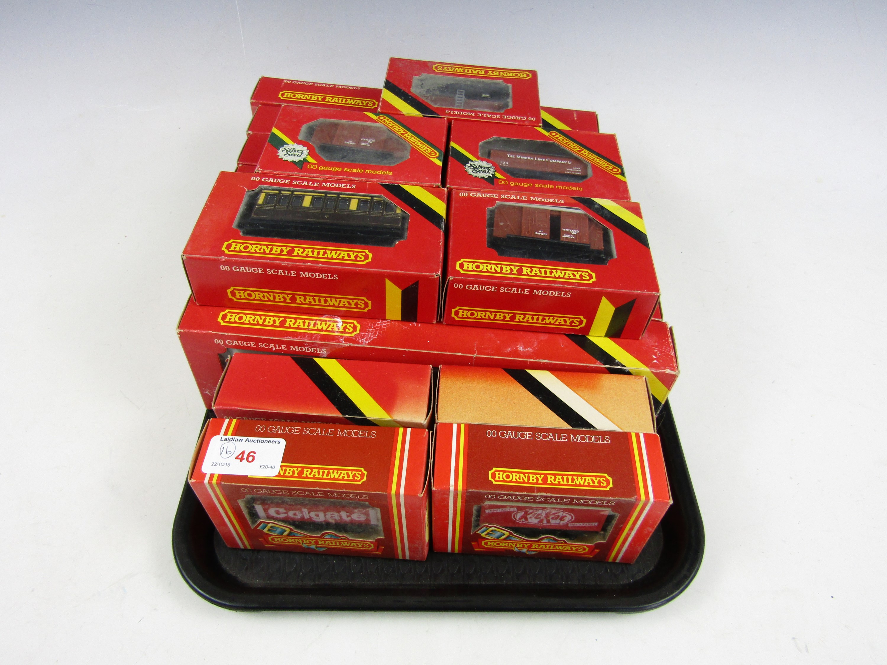 Sixteen boxed items of Hornby rolling stock