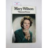 A signed copy of Mary Wilson's Selected Poems