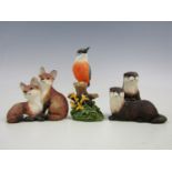 Three boxed Border Fine Arts figurines, Riverside Jewel BO805, Water Babies BO660 and Starry Eyed