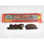 Boxed Hornby railway locomotive LMS Class 41 with smoke