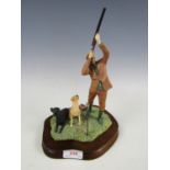 A boxed Border Fine Arts figurine, Poaching for a high bird and sundry Labrador figurines