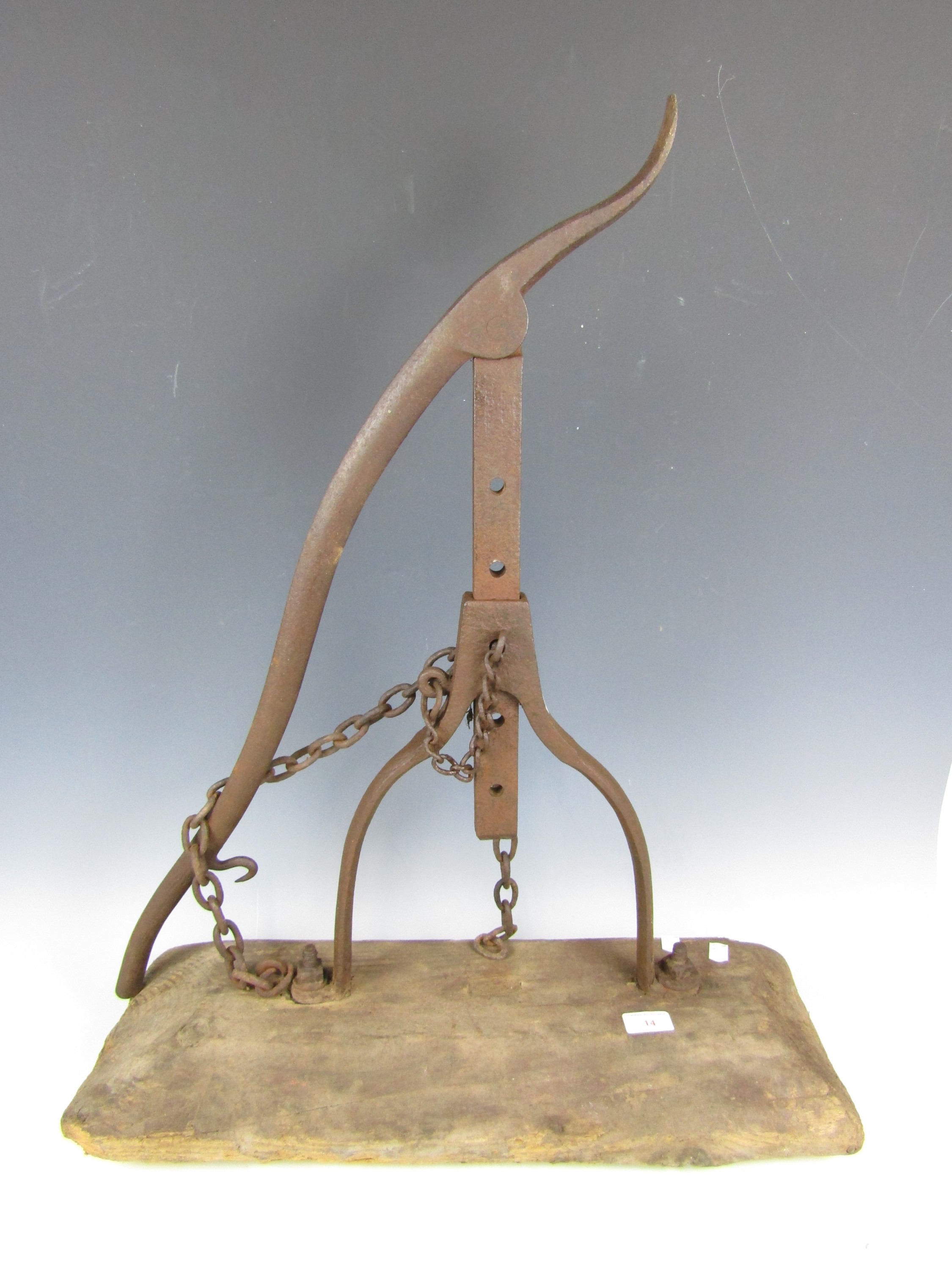 A vintage cart jack