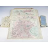 A quantity of vintage maps