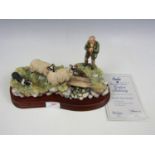 A boxed Border Fine Arts figurine Steady Lad Steady, limited edition with certificate JH90