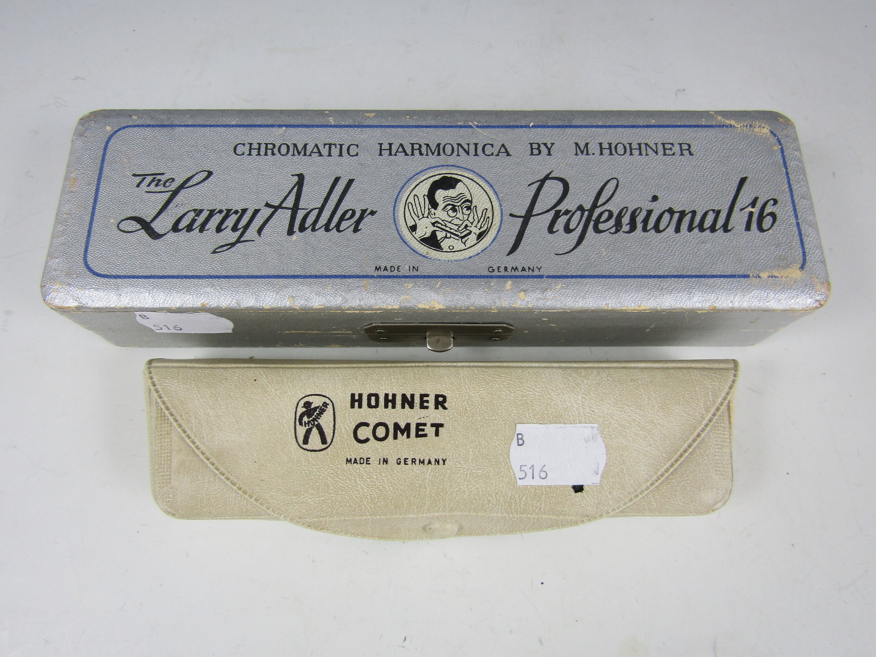 A boxed Hohner Larry Adler Professional 16 chromatic harmonica, together with a Hohner Comet (2) - Image 2 of 2