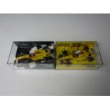 Two Paul's Model Art Minichamps die-cast Formula 1 Jordan 1997 racing cars, respectively signed by