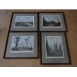 After Edward Henry Handley-Read (1870-1935) Four pencil signed and numbered offset lithographic