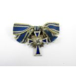 A German Third Reich mothers' cross brooch miniature