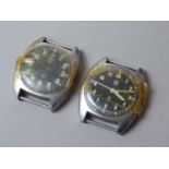 Two 1970s British military W10 wrist watches (a/f)