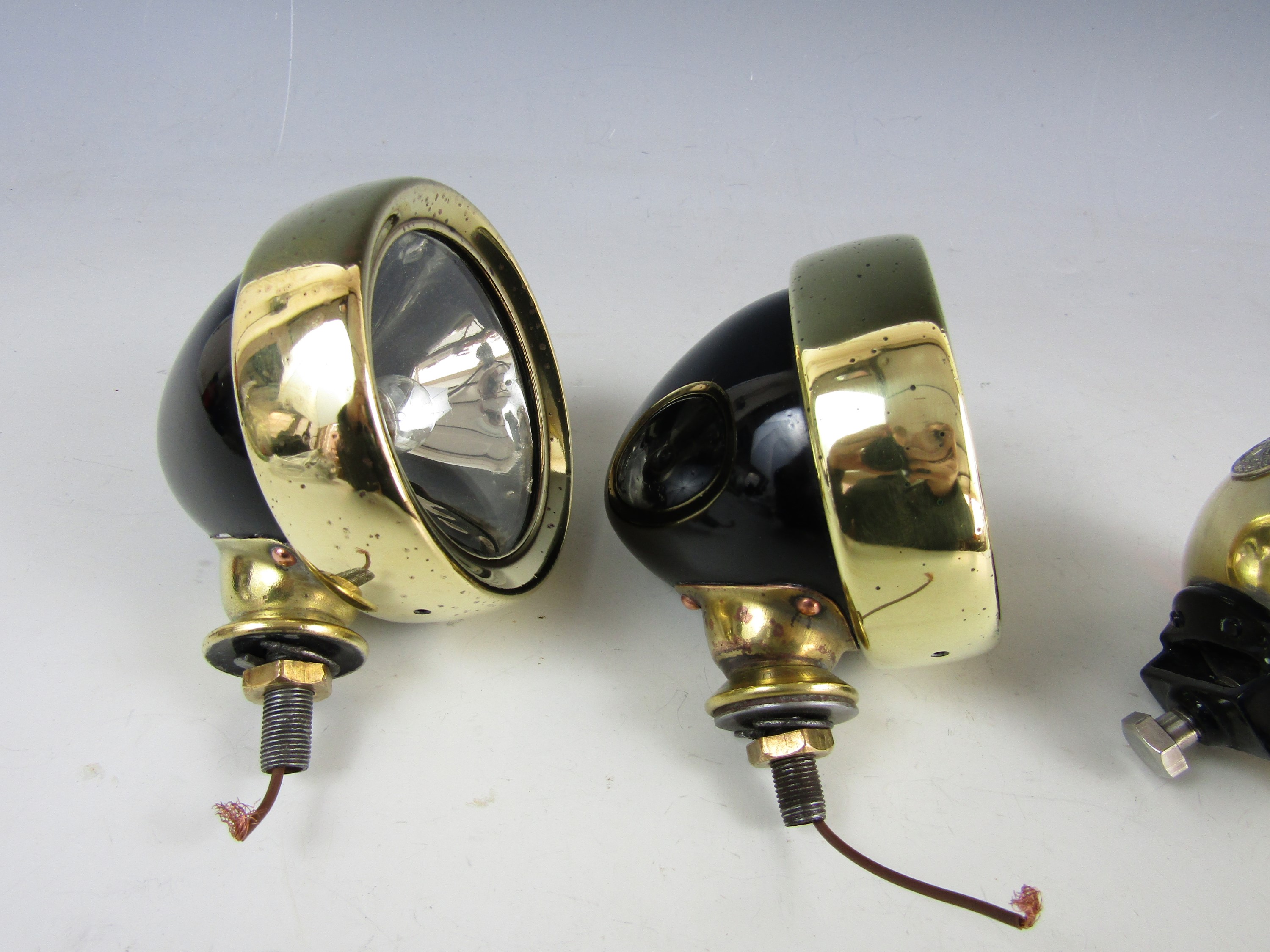 A pair of 1920s Lucas King of the Road car lamps, together with a J Neale & Sons Ltd RAYDYOT lamp - Image 3 of 7