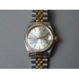 A 1964 Rolex Oyster-Perpetual Datejust wrist watch, model 1601, having superlative chronometer