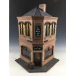 The Rose and Crown, a modern fully furnished doll's Victorian pub, with living quarters above,