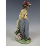 A Lladro porcelain figurine The Wanderer sculpted by Antonio Ramos, No. 12271, 22 cm