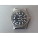 A 1980s British military G10 Precista wrist watch