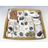 A collection of mineral specimens