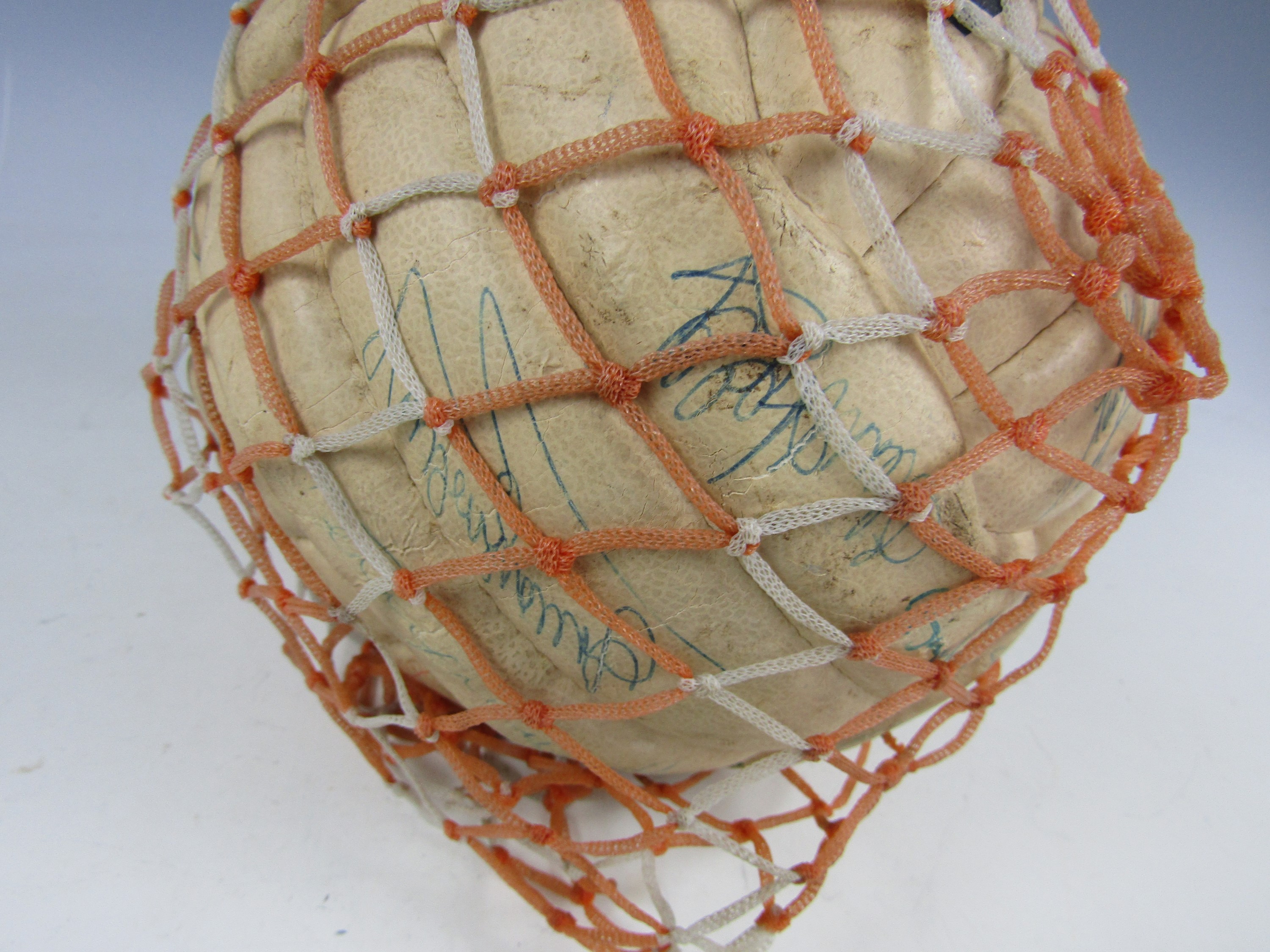 [Autographs] A white Minerva Super leather football signed by the England national football squad, - Image 2 of 3