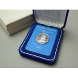 A Franklin Mint 1976 Repubic of Panama One Hundred and Fifty Balboa platinum proof coin