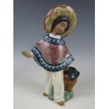 A Lladro porcelain figurine Pedro with Jug sculpted by Jose Puche, No. 12141, 20 cm