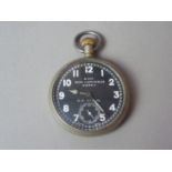 A First World War Royal Flying Corps / RAF Mark V non-luminous 8-day aircraft fascia watch