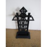 A 19th Century cast iron stick stand, 80 cm