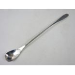 A George V Irish silver long stemmed spoon, William Egan and Sons, Dublin, 1932, 29g