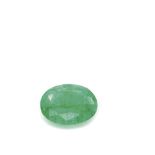 Colombian emerald. Esmeralda Colombiana talla oval. Peso: 12,03 ct. Medidas: 17,58 x13,89 x 6,77 mm.