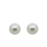 Gold and Australian pearl earrings Pendientes dormilona en oro con perla Australiana de 11 mm.  Stat