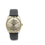 Omega Seamaster De Ville steel, gold plated and leather wristwatch Reloj Omega Seamaster De Ville de