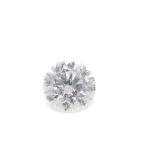 Brilliant-cut diamond Diamante talla brillante. Peso: 1,06 ct. Color: E. Pureza: SI3. Medidas: 6,41-