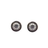 White gold and diamond earrings