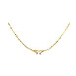 Lapponia gold and diamond choker Gargantilla de la firma Lapponia en oro mate y brillo con brillante