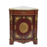 Wood Napoleon III style corner furniture.