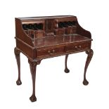 Carved wood Chippendale style desk.