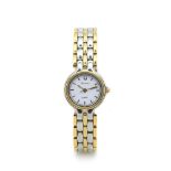 Bulova steel and gold plated wristwatch