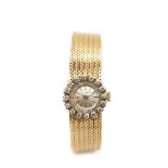 Festina gold and diamonds wristwatch